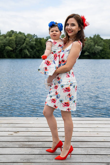 Twinning jurken moeder dochter kleding- matching mama and mini me dresses by Just Like Mommy 'z