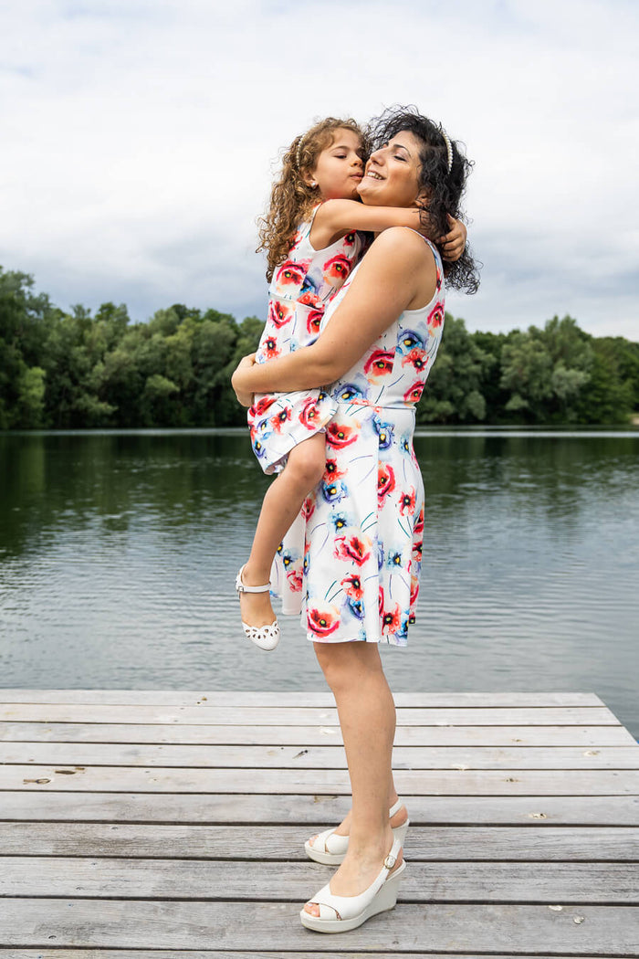 Moeder en dochter twinning jurk - chic mama & me matching dresses for summer by Just Like Mommy 'z