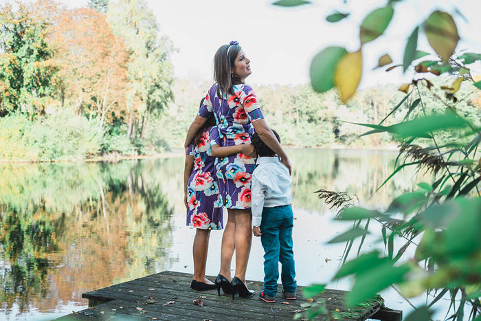 Moeder dochter zoon matching kleding twinning jurken  feestjurkjes - mother daughter son outfits mum & me  dress by Just Like Mommy'z
