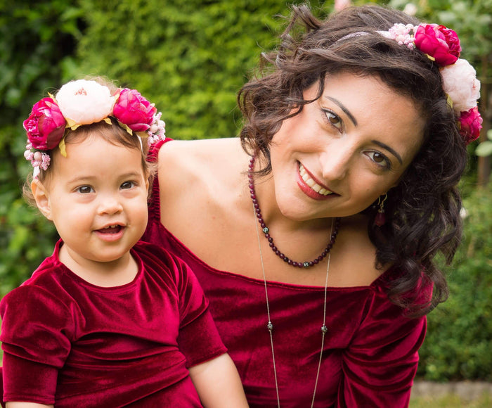 Shades of Pink hair band | Mama & Me