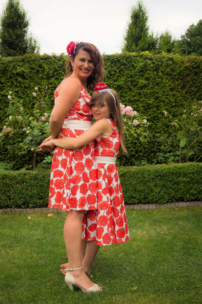 Moeder dochter zoon matching kleding twinning jurken zomer feestjurk - mama & me summer dress by Just Like Mommy'z