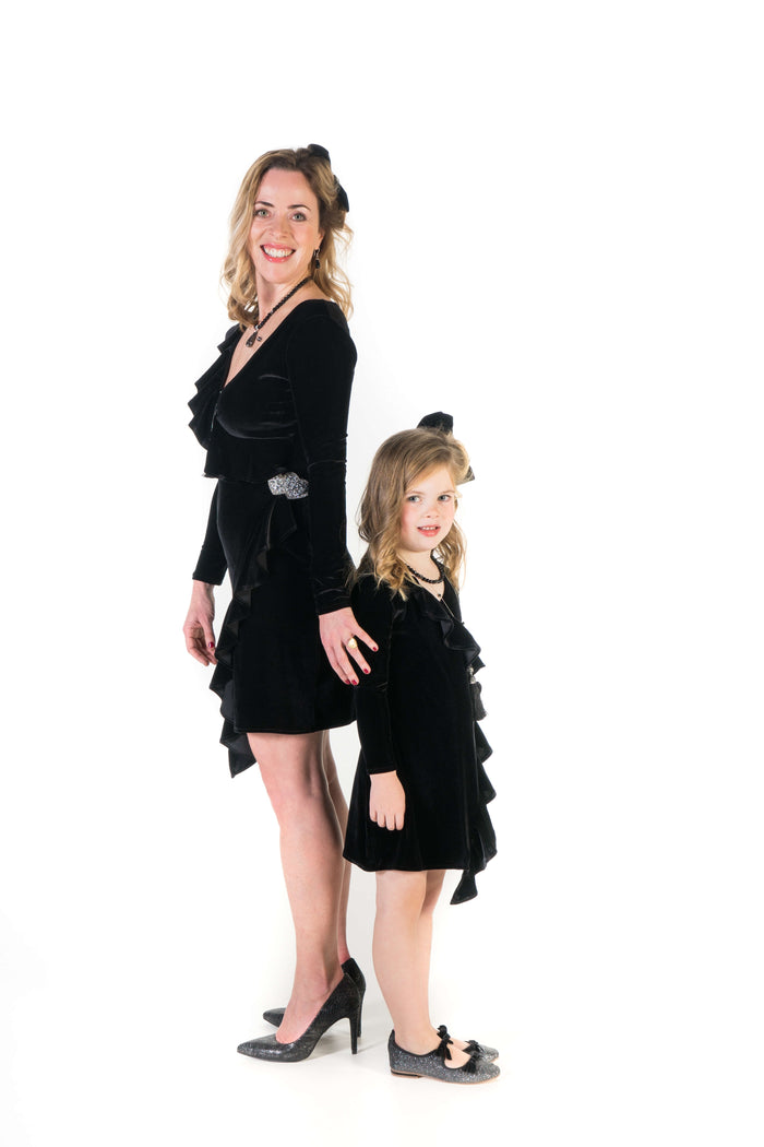 Moeder dochter matching kleding en accessoires - twinning jurken - feestjurken - Mother daughter matching dresses | Just Like Mommy'z | Christmas Holiday Collection - Kerst Collectie - mummy and mini me