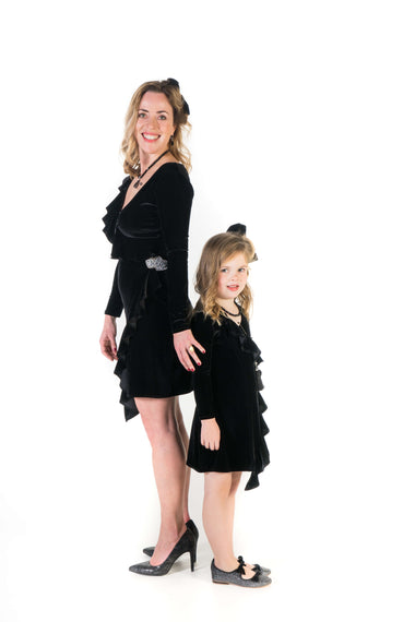 Moeder dochter matching kleding en accessoires - twinning jurken - feestjurken - Mother daughter matching dresses | Just Like Mommy'z | Christmas Holiday Collection - Kerst Collectie - mummy and mini me