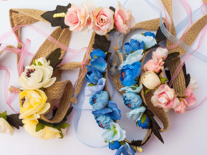Spring Love floral hair bando | Mama & Me